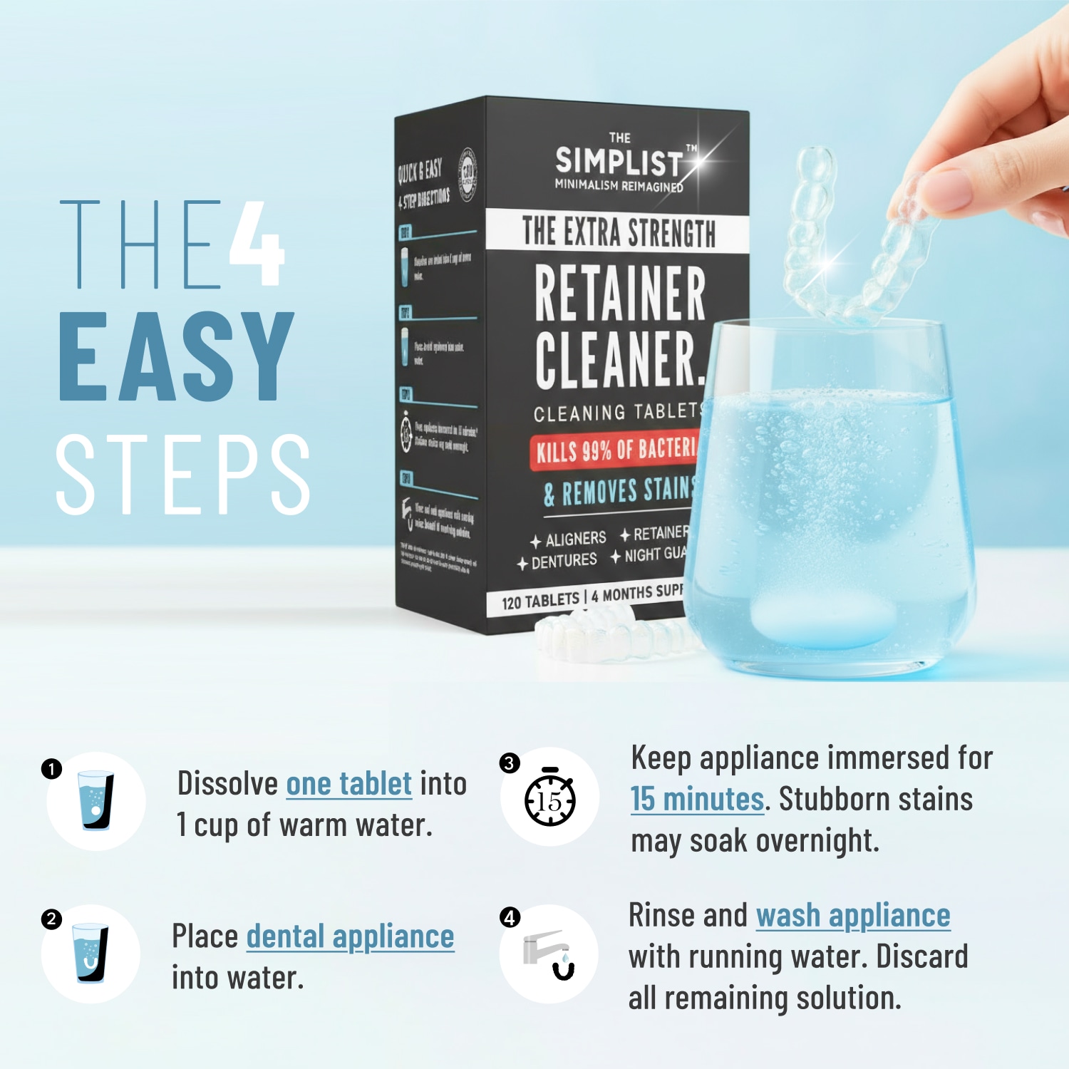 Retainer cleanser tablets 4